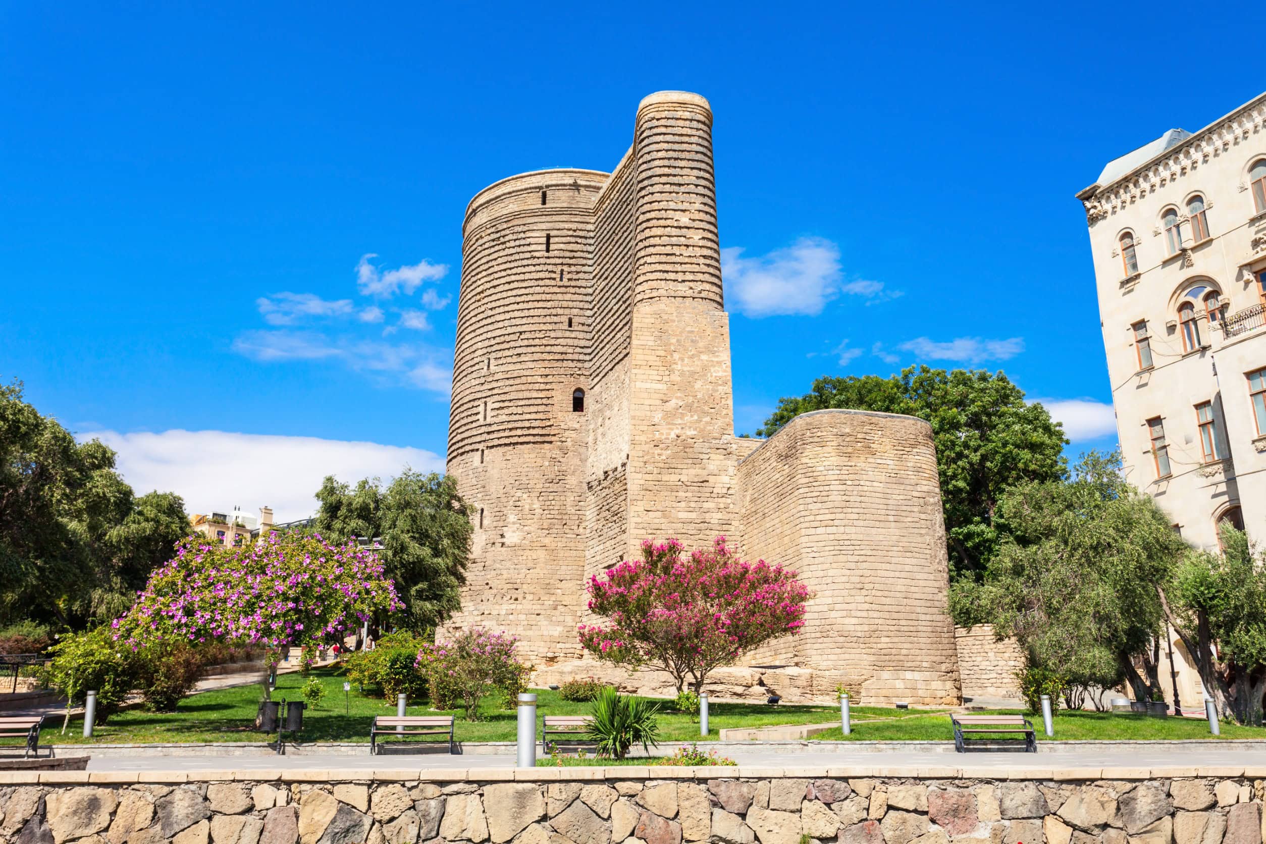 Maiden Tower, Baku Old City featured in the Baku holiday